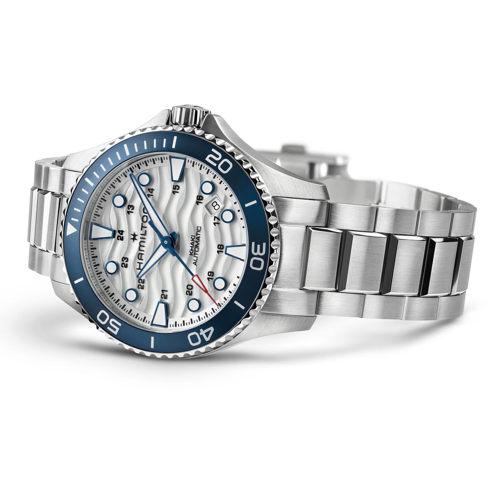 ハミルトン(HAMILTON) NEW カーキ ネイビー スキューバ ホワイト 40mm